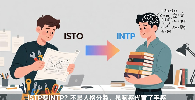 istp intp转换 ISTP变INTP？不是人格分裂，是脑感代替了手感｜测试总变答案在这