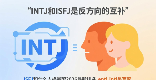 ISFJ和什么人格最配2026最新排名 entj intj是官配